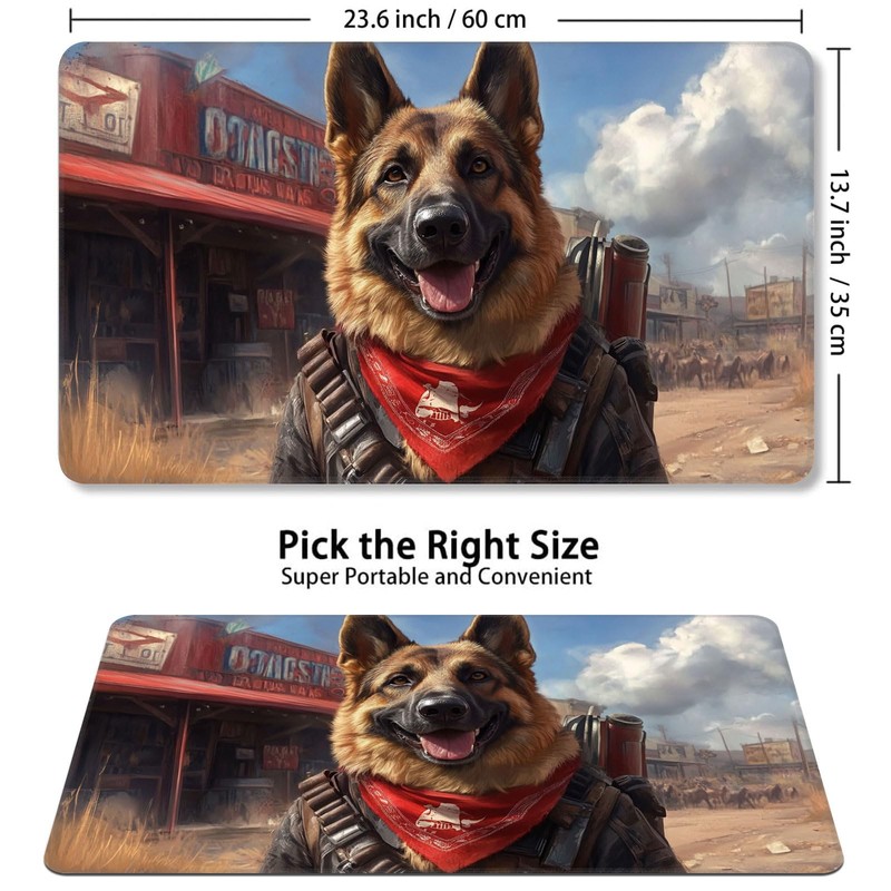 Card Game Playmat for MTG & TCG, 24x14 inch Non-Slip