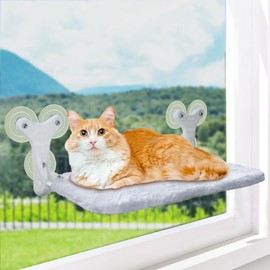 Artecare Cat Window Perch,6 Large Suction Strong Cups Heavy Duty Cordless Cat Window Perch Cat Window Hammock Perch Window Cat Beds for Indoor Cats Perches Foldable Available in Four Seasons