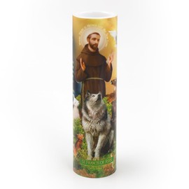 THE SAINTS COLLECTION St Francis Flameless LED Candle