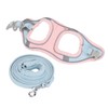 Cat Vest Harnesses and Leash Color Blocked Reflective Adjustable Escape