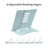 MSDADA Book Stand Metal Reading Rest Book Holder Adjustable Cookbook