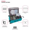 SwissGear Sion Softside Expandable Roller Luggage, Teal, Checked-Medium 25-Inch