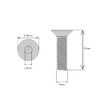 M4 (4mm x 20mm Inc Head) Hex Socket Countersunk Machine