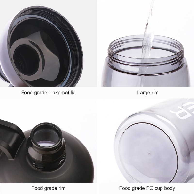 2000ML 64oz Sports Plastic Water Bottle Handgrip Space Sports for