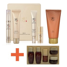 Sooryehan Ginseng Collagen Eye Bag Wrinkle Lifting Cream Special + Fermented 5 Types Gift + Sooryehan Foam 100ml / 수려한 진생 콜라겐 아이백 링클 리프팅 크림 기획+발효5종 기프트+수려한 폼 100ml