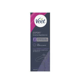 Veet Expert Crema Depilatoria Bikini & Ascelle per Pelli Normali e Sensibili 100 ml