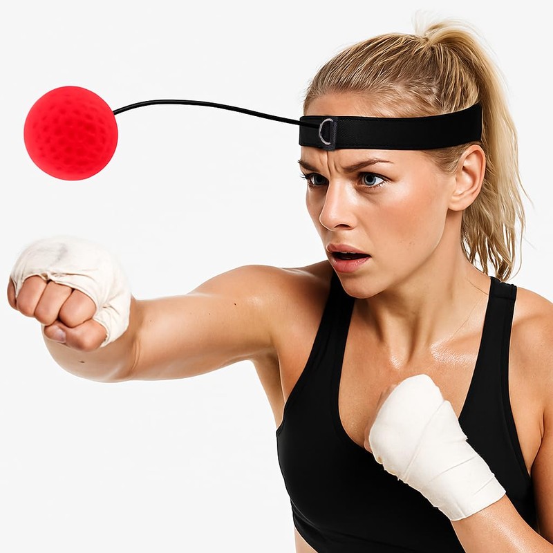 VEDA BoxBoxing Reflex Ball with Headband – Advanced Reaction Training