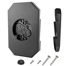 Siding Mounting Block, 8141DBL Siding Mounting Kit with Built-in Electrical Box, Vertical Siding Lamps Mounting Plate Siding Light Blocks for 1/2 inch Lap Siding Black 1 Pack