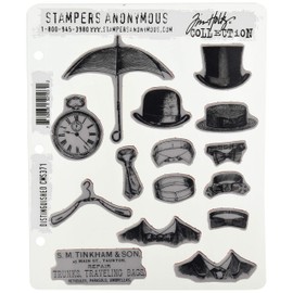 Stampers Anonymous AGCMS371 Distinguished Excellent Rubber, Grey, Red, Large, Pack of 15