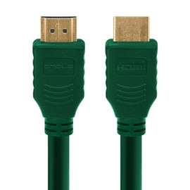 Cmple - HDMI Cable 1.5FT High Speed HDTV Ultra-HD (UHD) 3D, 4K @60Hz, 18Gbps 28AWG HDMI Cord Audio Return 1.5 Feet Green