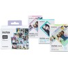 INSTAX Mini Film Pack of 3 with Confetti, Blue &