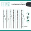 ENT 09256 6-Piece Wood Drill Bit Set HSS-G Diameter 4-12