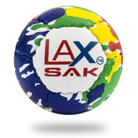 Lax Sak Soft Practice Lacrosse Balls - Same Weight & Size as a Regulation Lacrosse Balls, Great for Indoor & Outdoor Practices, Less Bounce & Minimal Rebounds - Psychedelic, 2 Pack