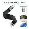 KETSOOBI Short USB C Cable with Keychain Total 4-Packs, (5inch)