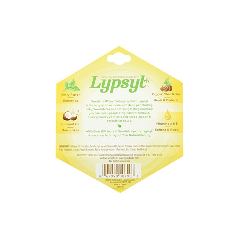 LypSyl LypMoisturizer, Original Mint, 0.1-Ounce, 2 Pack