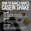 NAKED Casein - 1Lb Micellar Casein Protein - Bulk, GMO-Free,
