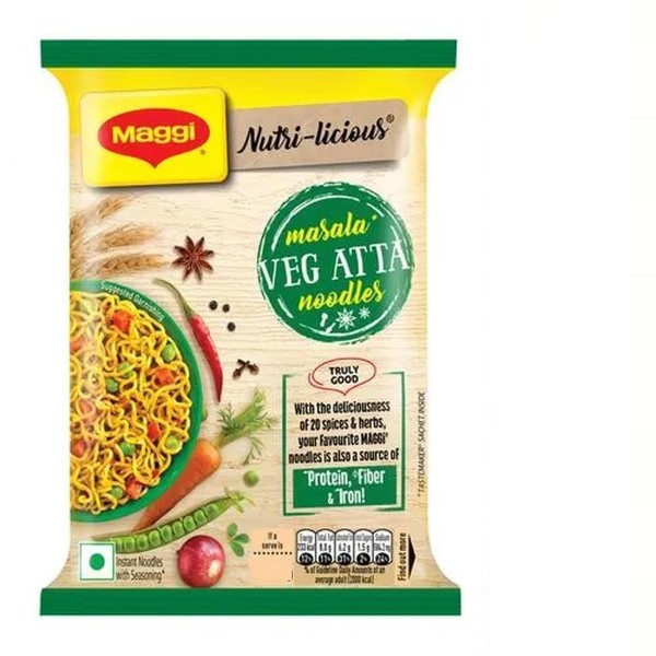 Maggi Nutri-Licious Veg Atta Fideos - Masala, 72,5 g