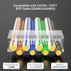 ZOERAX 30-Pack CAT7 CAT6A RJ45 Pass Through Connector with Load
