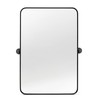 Minuover 20" x 30" Pivot Rectangle Bathroom Mirror Tilting Beveled