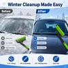 3-in-1 Extendable Snow Brush for Cars – 50-Inch Rotating Ice