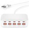iP-JP 70W 10-Port USB Rapid Charger,White