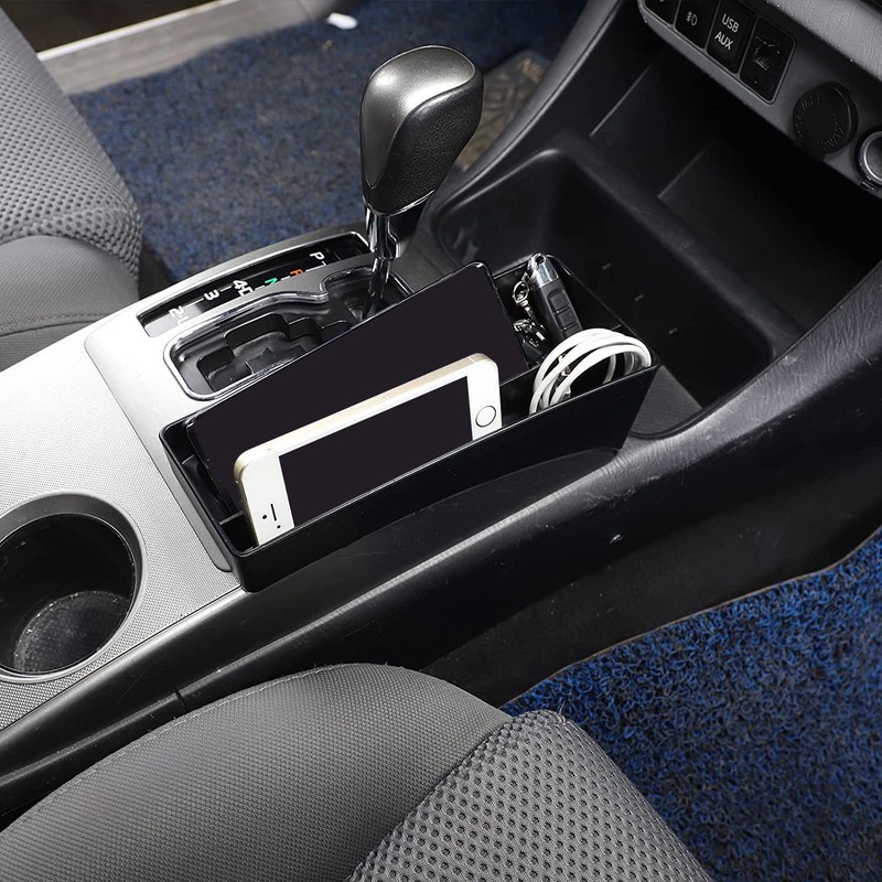 PIUGILH Car Gear Shifter Tray Storage Box for Toyota Tacoma
