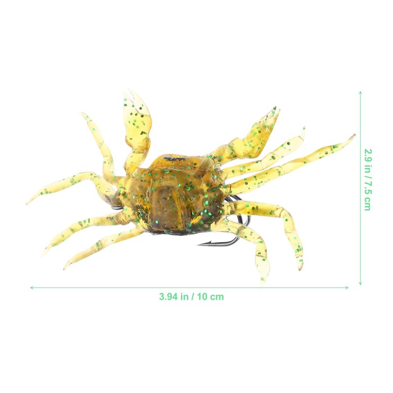 BESPORTBLE Seabass Fishing Lures Artificial Bait Simulation Fishing Lures Crab
