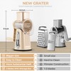 SUSTEAS Rotary Cheese Grater with Handle - Vegetable Shredder with