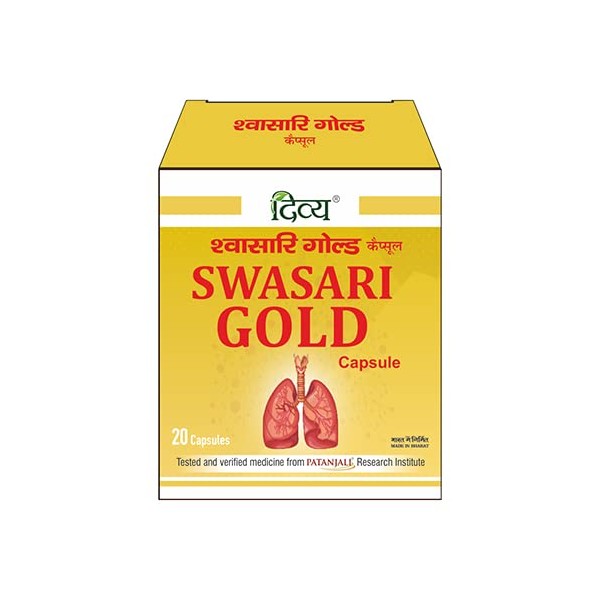 Patanjali Divya Swasari Gold Capsule - 20 Tab - Pack of 1