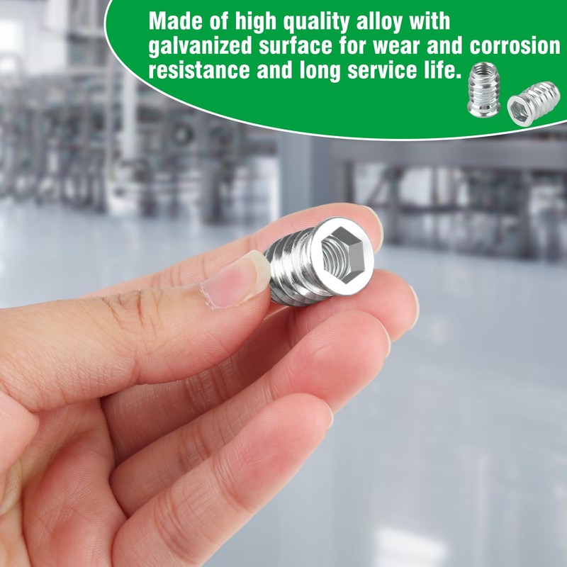 60 x Screw Nuts M8, M8 x 20 mm Threaded