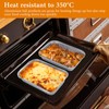 MOERDIFFER 30Pcs Aluminium Foil Baking Trays, Disposable Aluminium Foil Trays