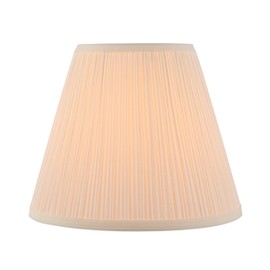 Aspen Creative 33055, Hardback Empire Transitional Spider Lamp Shade, Mushroom Pleated Off-White, 7" Top x 13" Bottom x 10" Slant