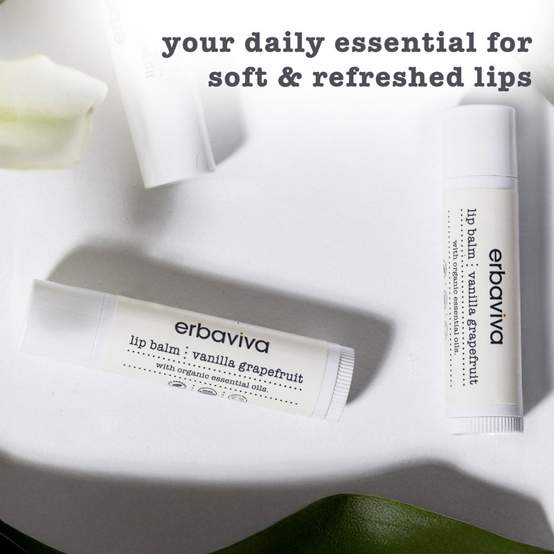 Erbaviva Vanilla Grapefruit Lip Balm 0.16 Ounce