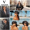 VANLINKER 2 Pack Vintage Round Polarized Sunglasses for Women Men