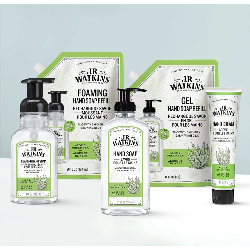 J.R. Watkins Gel Hand Soap, Scented Liquid Hand Wash for