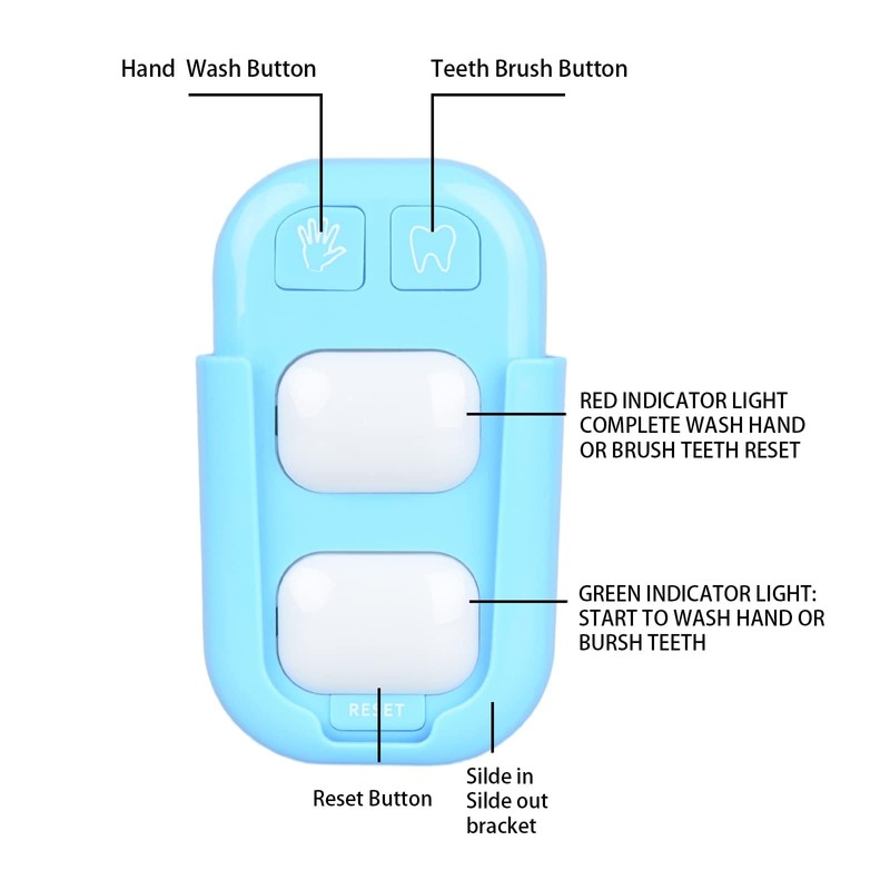 Timer for Kids,2 Minutes Teeth Brush Timers,20 Seconds Bathroom Hand
