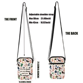 PXTIDY Fairy Tale Mulan Crossbody Bag Mulan Fans Gift Cartoon Movie Merchandise Fairy Tale Princess Crossbody Purse