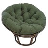 Blazing Needles Solid Microsuede Papasan Chair Cushion, 52" x 6"