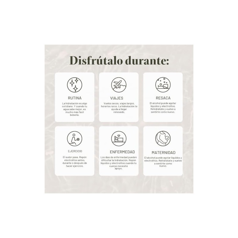 Mezcla de hidratación para curar | Polvo de electrolito orgánico