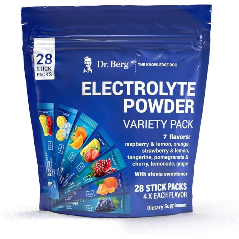 Unbranded Dr. Berg Sugar Free Electrolyte Powder Variety Pack –