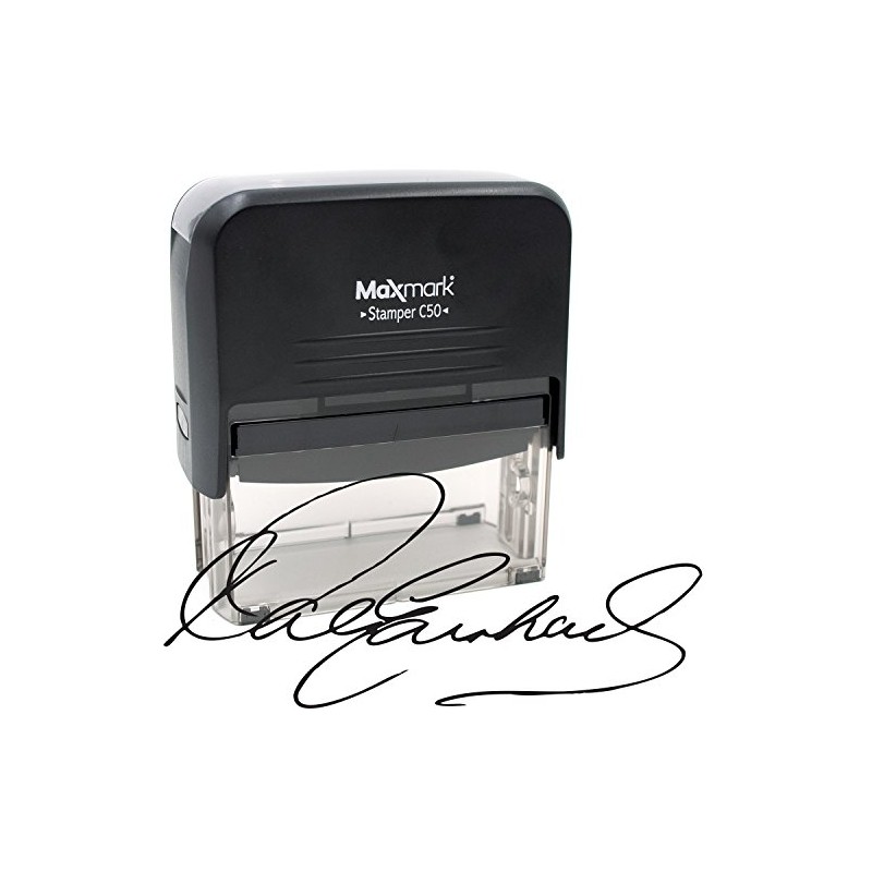 Custom Signature Stamp - Extra Large for Large Signatures Self-Inking