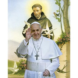 Catholic print picture - pope francis 20-8" x 10" ready to be framed