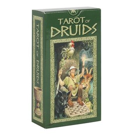 Multicolor Tarot of Druids - 12.5cm x 7cm (78 Card Deck) - Vibrant, Celtic-Inspired Deck - Great for Spirit-Themed Party