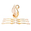 Coffee Dessert Spoon Holder Set Gold Swan Base Holder Coffee