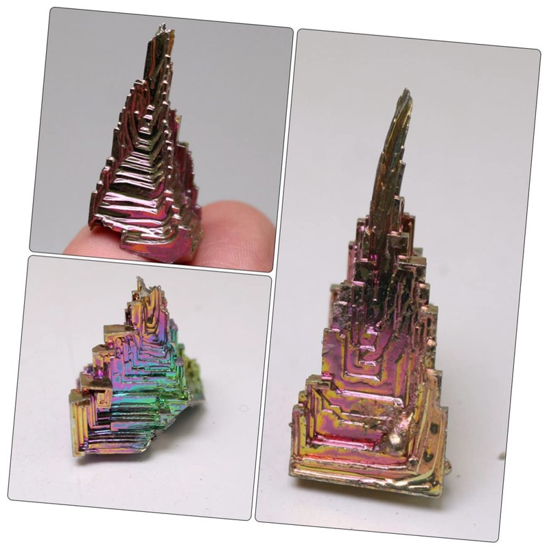 ULTECHNOVO 2pcs Natural Metal Crystal Block Educational Mineral for Classroom