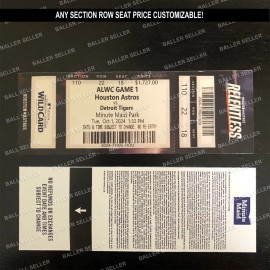 2024 AL Wild Card Souvenir Ticket Astros Tigers ALWC Customizable! - Game 1