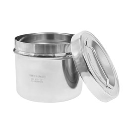 Hergom Premium Frasco Torundero de Acero Inoxidable, Porta Torundas Médico Reutilizable, Utensilio Clínico para Limpieza y Cuidado de Heridas