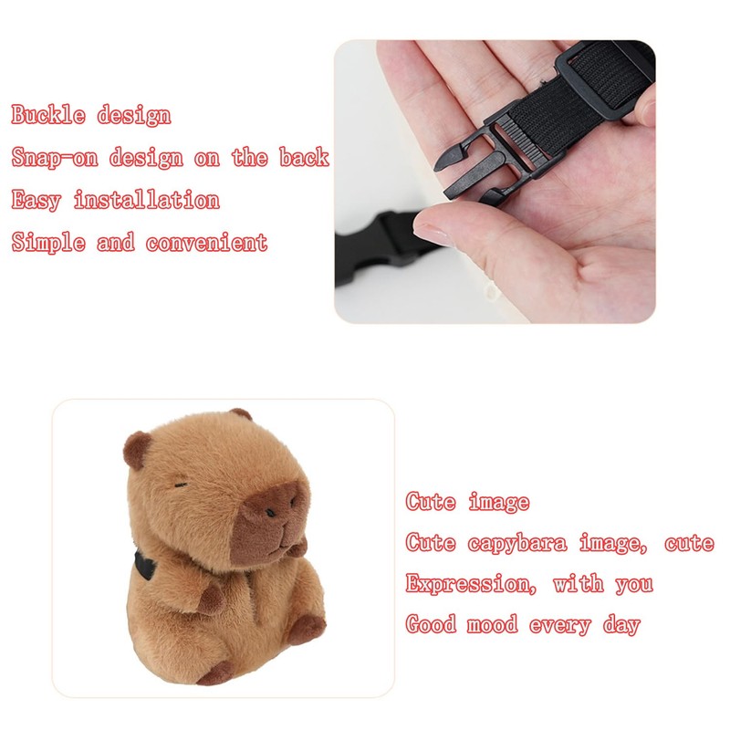 Yharnamite Plush Car Tissue Holder, Capybara Plush Car Tissue Paper