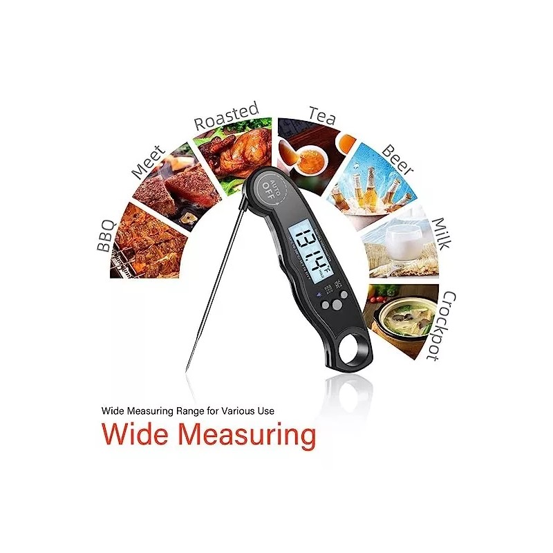 L&T Termómetro De Cocina Digital Para Alimentos Contra Agua