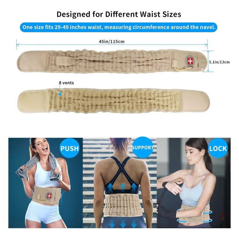 Cinturón De Descompresión Para Aliviar El Dolor De Espalda
